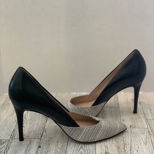 French Connection 3.5 Inch Black and White Heels size 38 - 7 US